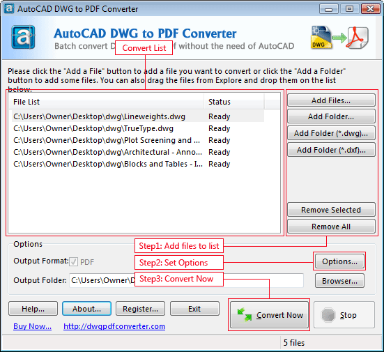 AutoCAD DWG to PDF Converter 2011