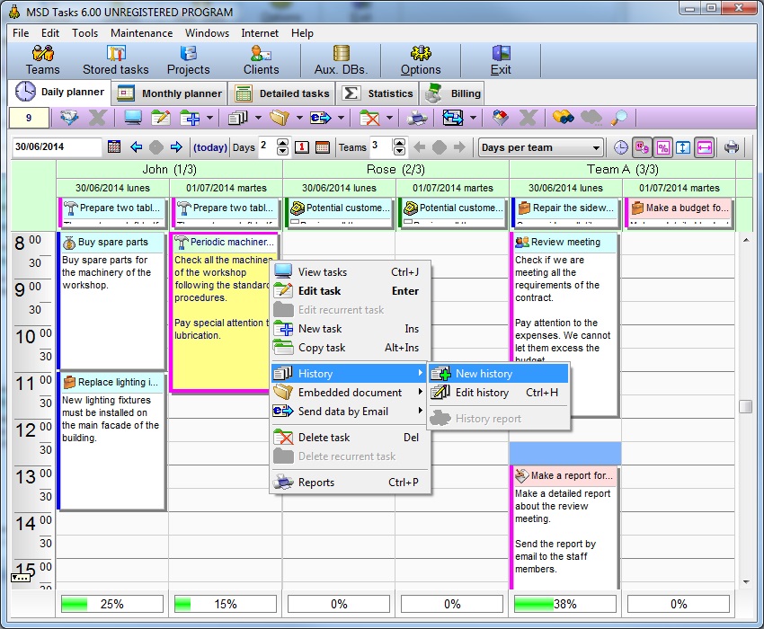 MSD Tasks Multiuser