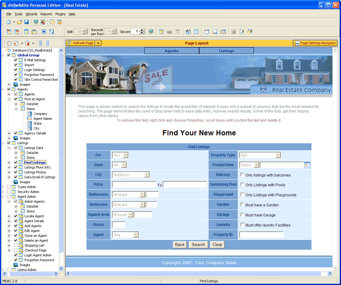 dbQwikSite Developer Edition