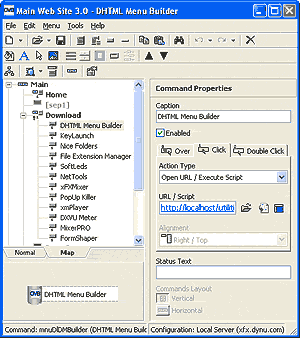 DHTML Menu Builder