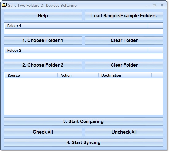Compare & Sync Two File Folders Software