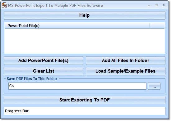 MS PowerPoint Export To Multiple PDF Files Software