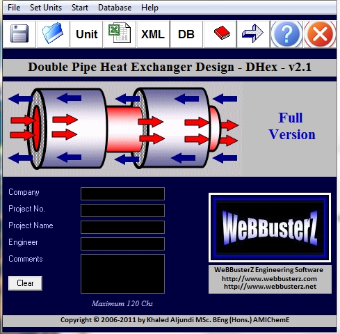 Double Pipe Heat Exchanger Design (DHex)