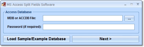 MS Access Split Fields Software