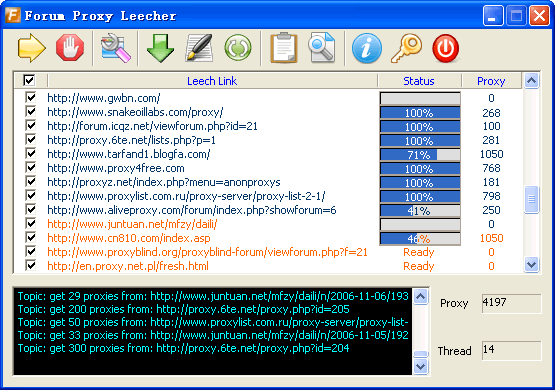 Forum Proxy Leecher