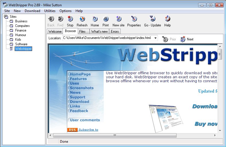 WebStripper