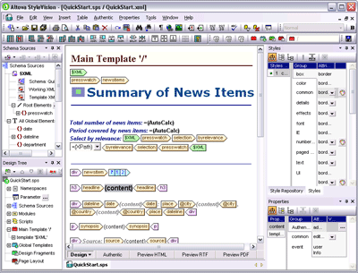 Altova StyleVision Enterprise Edition