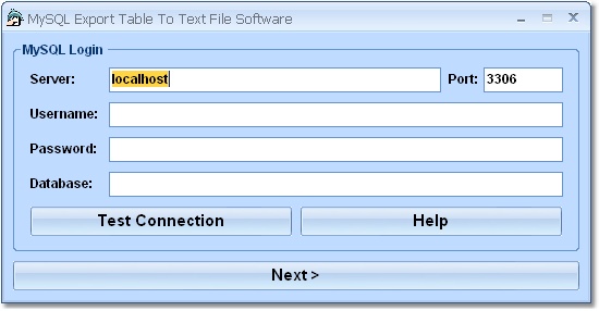 MySQL Export Table To Text File Software