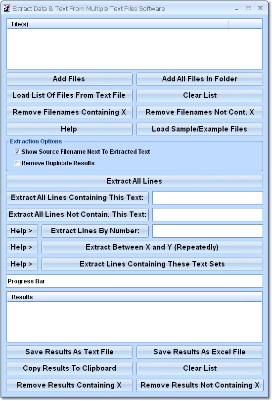 Extract Data & Text From Multiple Text Files Software