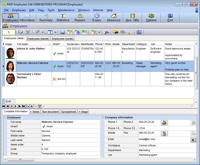 MSD Employees Multiuser