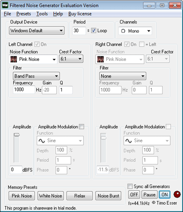 Filtered Noise Generator