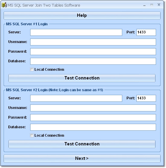 MS SQL Server Join Two Tables Software