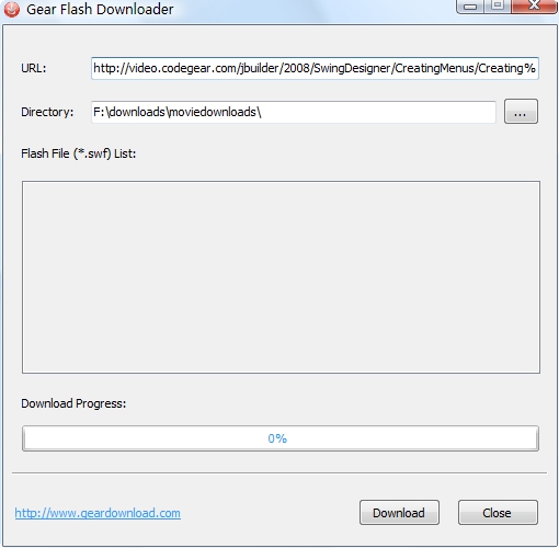 Gear Flash Downloader