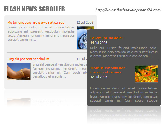 Flash News Scroller DW Extension