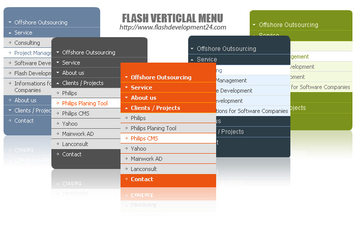 Flash Vertical Menu DW Extension