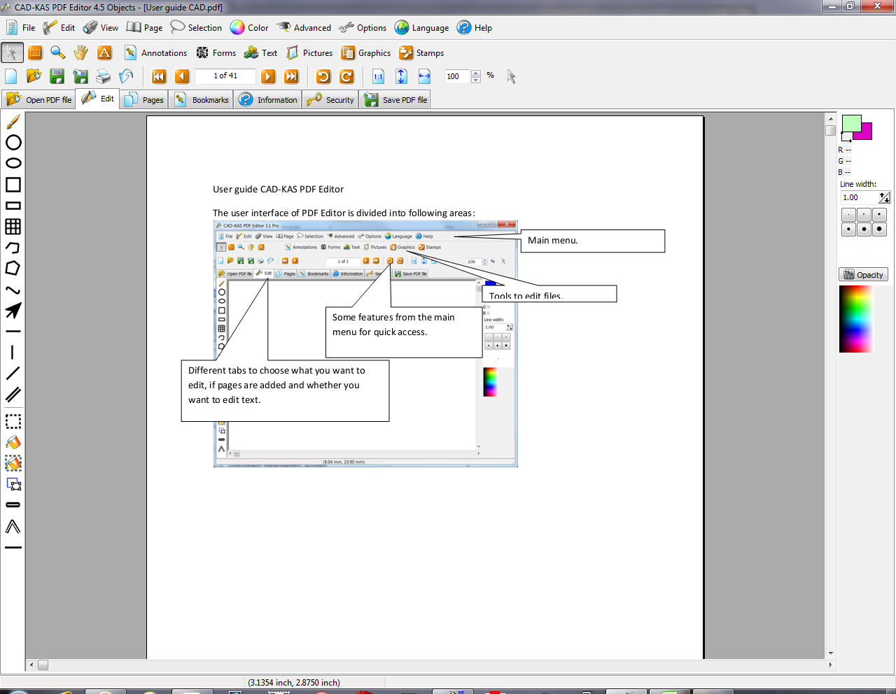 CAD KAS PDF Editor