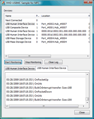 USB Monitoring Control