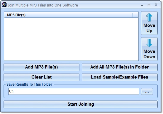 Join (Merge, Combine) Multiple MP3 Files Into One Software