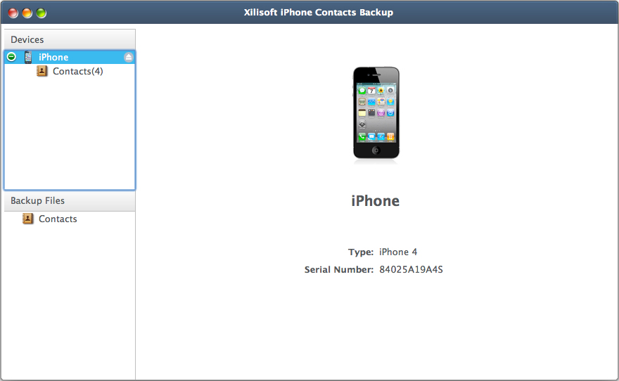 Xilisoft iPhone Contacts Backup for Mac