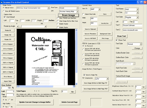 VISCOM Scanner TWAIN  Docx PDF SDK