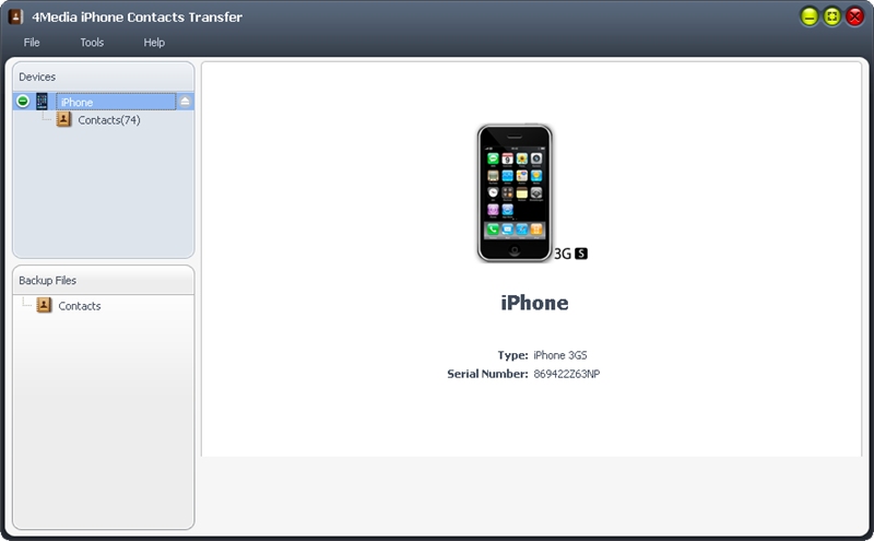 4Media iPhone Contacts Transfer
