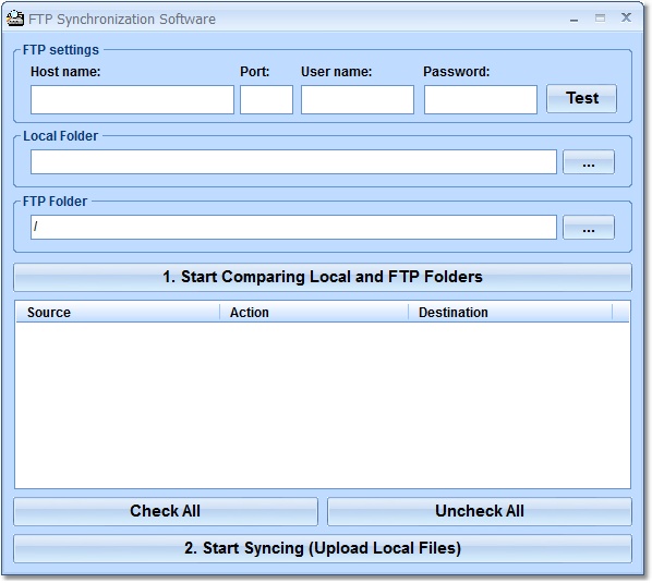 FTP Synchronization Software