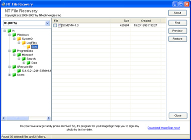 NT File Recovery