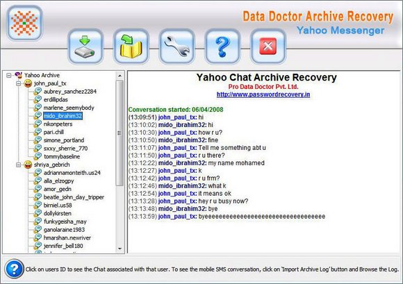 Yahoo Messenger Chat History Viewer