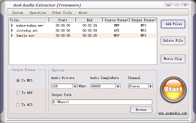 AoA Audio Extractor