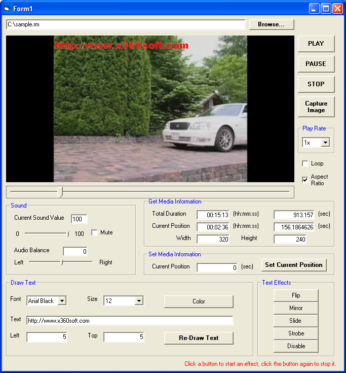 x360soft -  Video Player ActiveX SDK