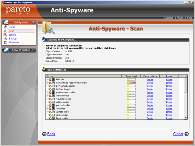 Anti-Spyware with Spam Controls