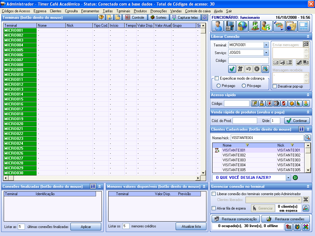 Timer Cafe Lan House Manager