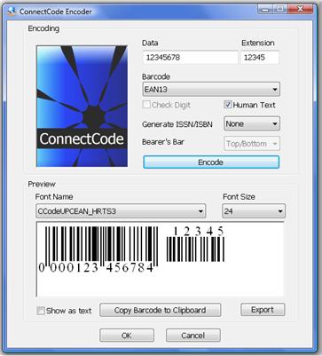 ConnectCode Barcode Font Pack