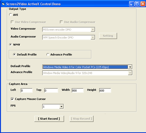 VISCOM Screen2Video Screen Record Cap ActiveX