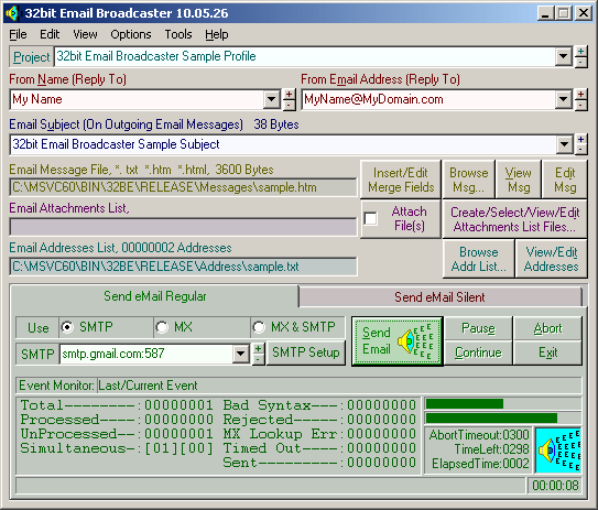 32bit Email Broadcaster