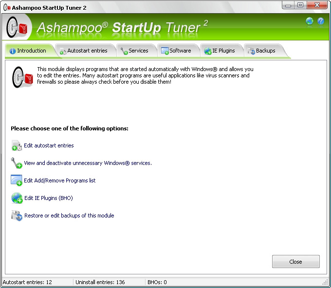 Ashampoo StartUp Tuner 2