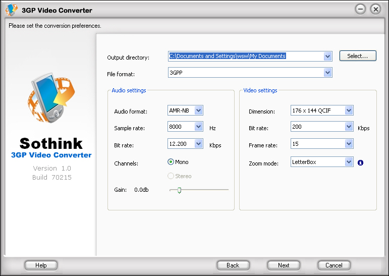 Sothink 3GP Video Converter