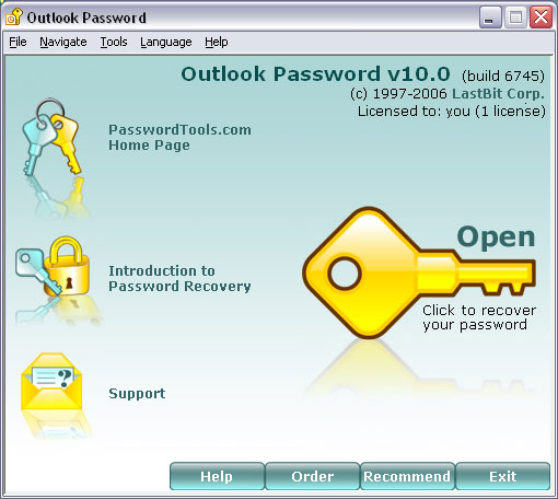 Outlook Password