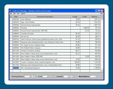 Credit Card Manager