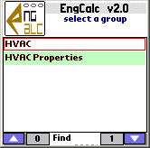 EngCalc(HVAC)- Palm Calculator