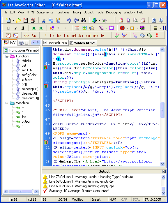 1st JavaScript Editor Lite 3.7