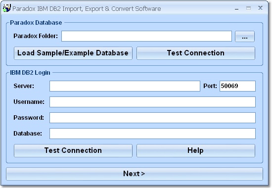 Paradox to IBM DB2 Conversion Software