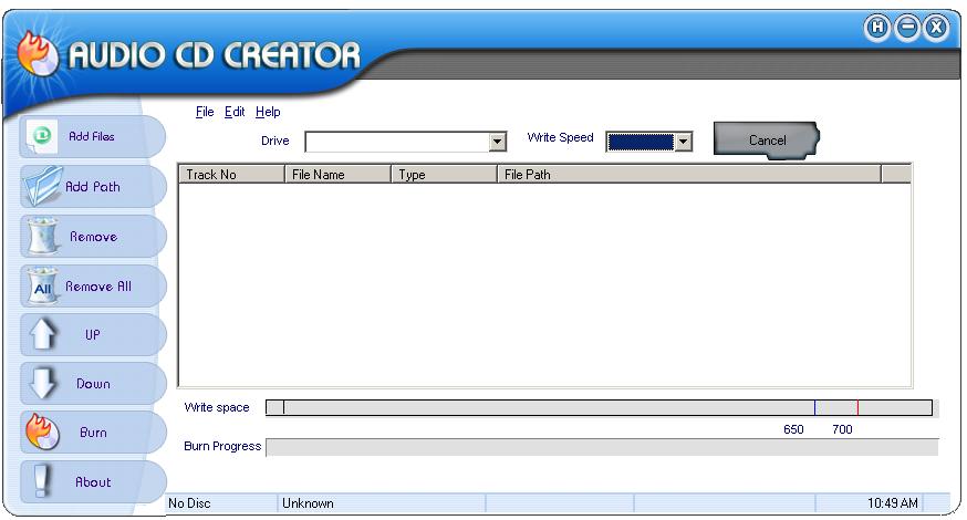 Free Audio CD Creator