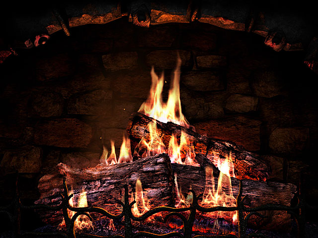 Fireplace 3D Screensaver