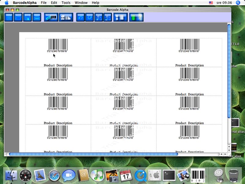 Barcode Alpha 1.1 for  Mac OS X