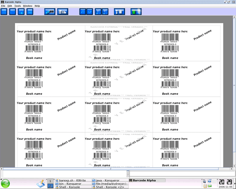 Barcode Alpha for Linux