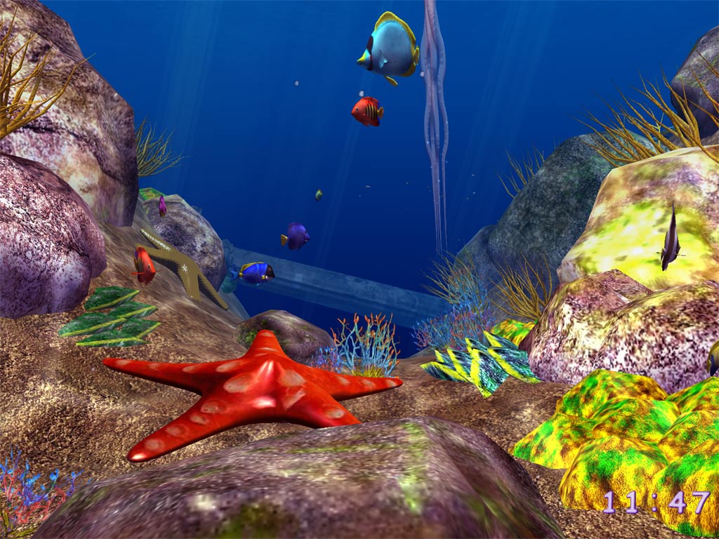 3D Ocean Fish screensaver