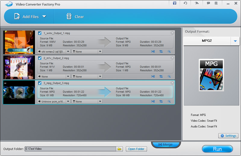 Video Converter Factory Pro