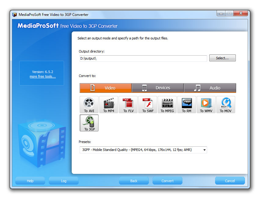 MediaProSoft Free Video to 3GP Converter