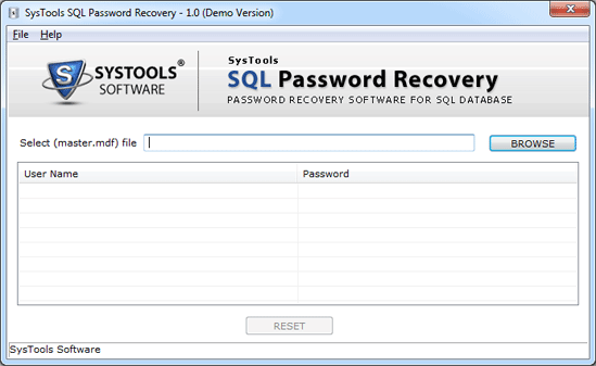 SQL Password Recovery Freeware